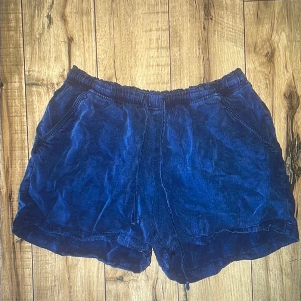Women's Blue Casual Shorts